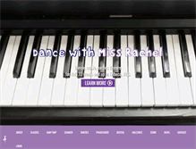 Tablet Screenshot of dancewithmissrachel.com